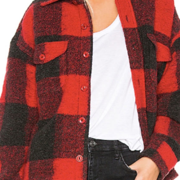 Anine Bing Bobbi Flannel Jacket - Picture 1 of 3